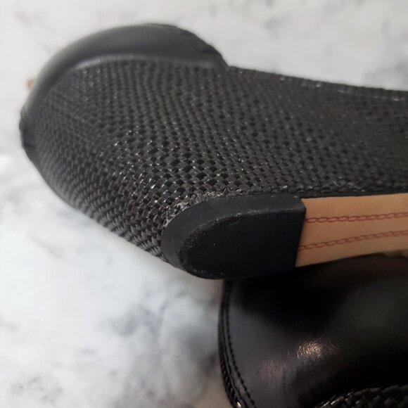 Black/Nude Ankle Strap Sam Edelman Women's Silvia Wedge Sandal 8.5 - Picture 2 of 14